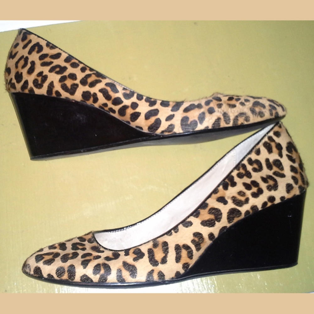 Taryn Rose Leopard Wedges